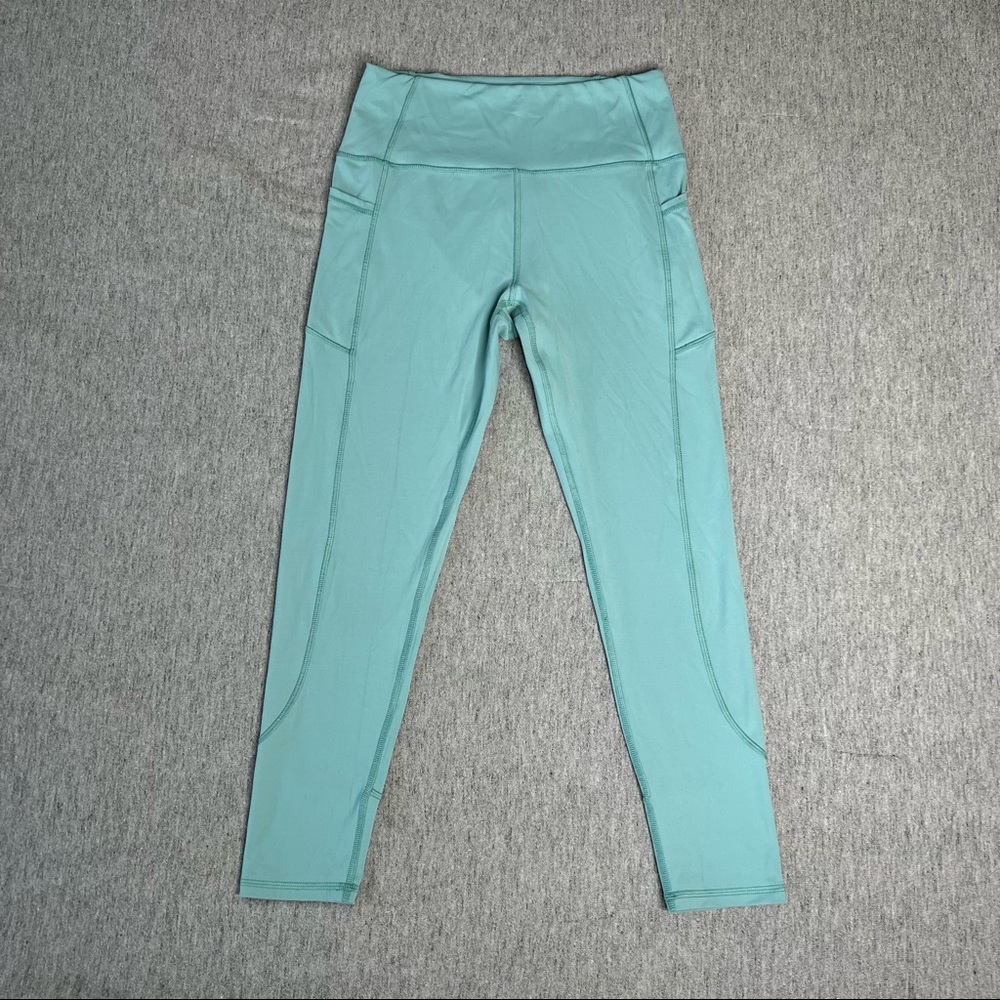 X by Gottex Teal Pastel Blue Leggings With Pocket Women’s Size M